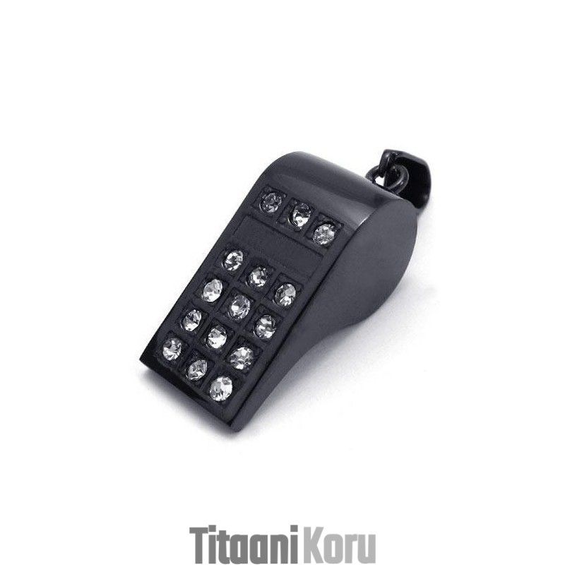 Miesten Musta Puhdasta Titaania Oleva Pilliriipuskaulakoru (Uusi) Miesten Musta Puhdasta Titaania Oleva Pilliriipuskaulakoru (Uusi)