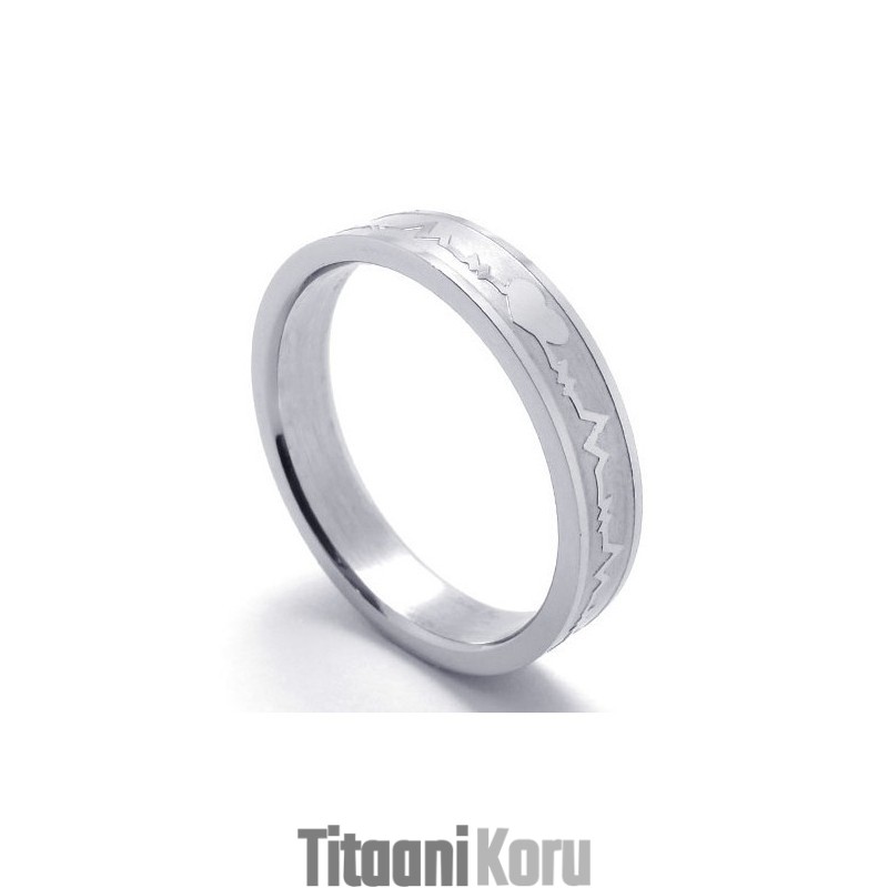 Elegantti Muoto, Väriloisto, Laadukkaan Titaanirenkaan Kuningas Elegantti Muoto, Väriloisto, Laadukkaan Titaanirenkaan Kuningas