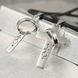 Mies- Ja Naissymbolit Rakastavaisten Kaulakoru-Riipus