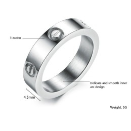 Laadukkaan Ruuvilla Varustetun Titaanirenkaan Kuningatar