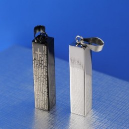 Muoti Cuboid Titanium Couples Riipus Kaulakoru