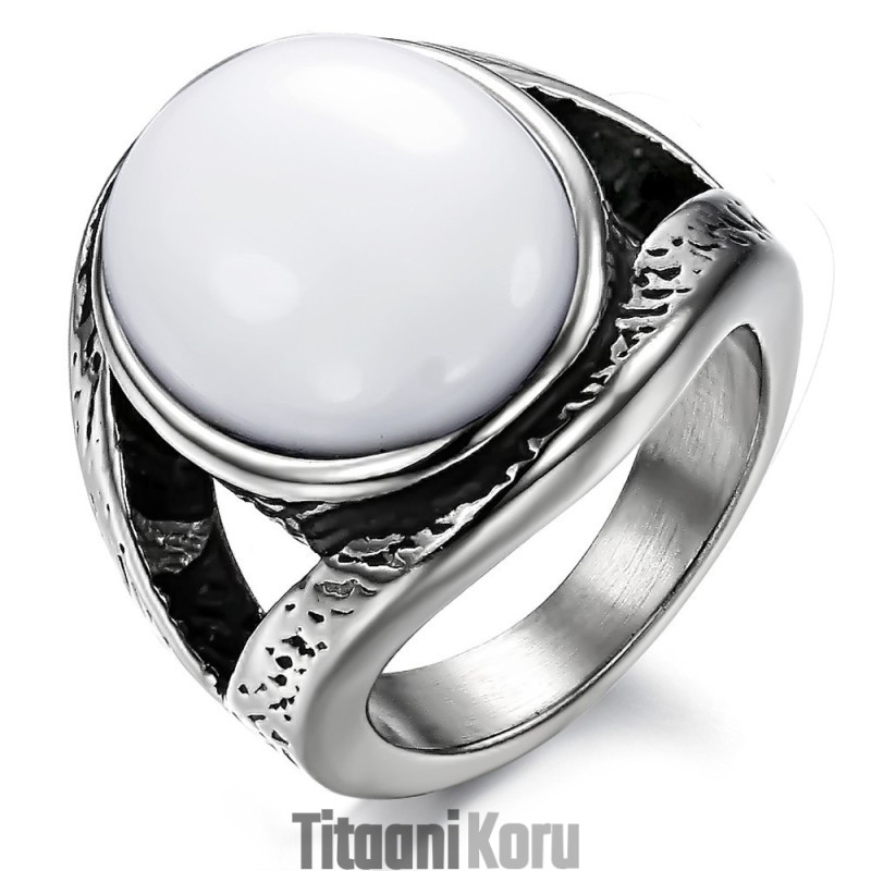 Myy Hyvin Kaikkialla Maailmassa Exaggerate Onyx Titanium Ring Myy Hyvin Kaikkialla Maailmassa Exaggerate Onyx Titanium Ring