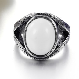 Myy Hyvin Kaikkialla Maailmassa Exaggerate Onyx Titanium Ring