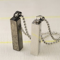 Muoti Cuboid Titanium Couples Riipus Kaulakoru