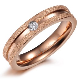 Luotettava Laatu Pearl Sand Titanium -Sormus Rakastavaisille