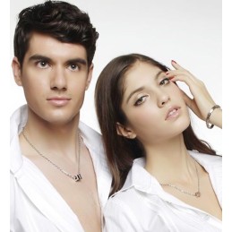 Fashion Love Forever Titanium -Kaulakoruriipus (Musta)