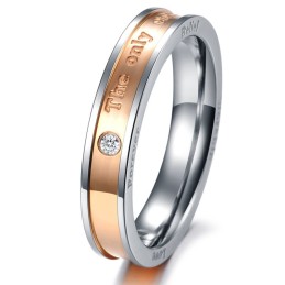 Laadun Ja Määrän Taattu Titaanisormus Rakastavaisille