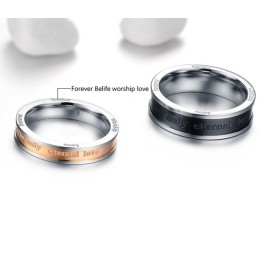 Laadun Ja Määrän Taattu Titaanisormus Rakastavaisille