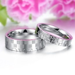 Myy Hyvin Kaikkialla Maailmassa Puzzle Titanium Ring Rakastavaisille