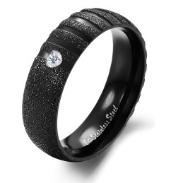Vakaa Laatu Pearl Sand Titanium -Sormus Rakastavaisille