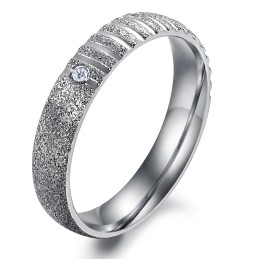 Vakaa Laatu Pearl Sand Titanium -Sormus Rakastavaisille