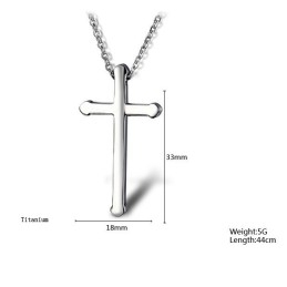 Myy Hyvin Kaikkialla Maailmassa Risti-Titaanikaulakoru