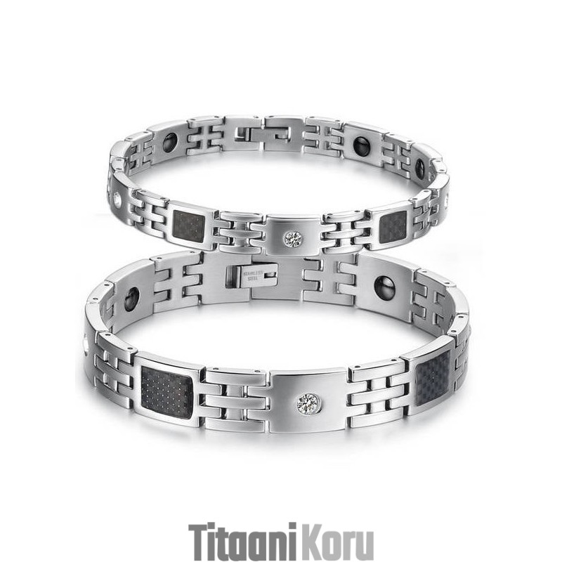 Vakaa Laatuinen Titaanirannekoru Rakastavaisille