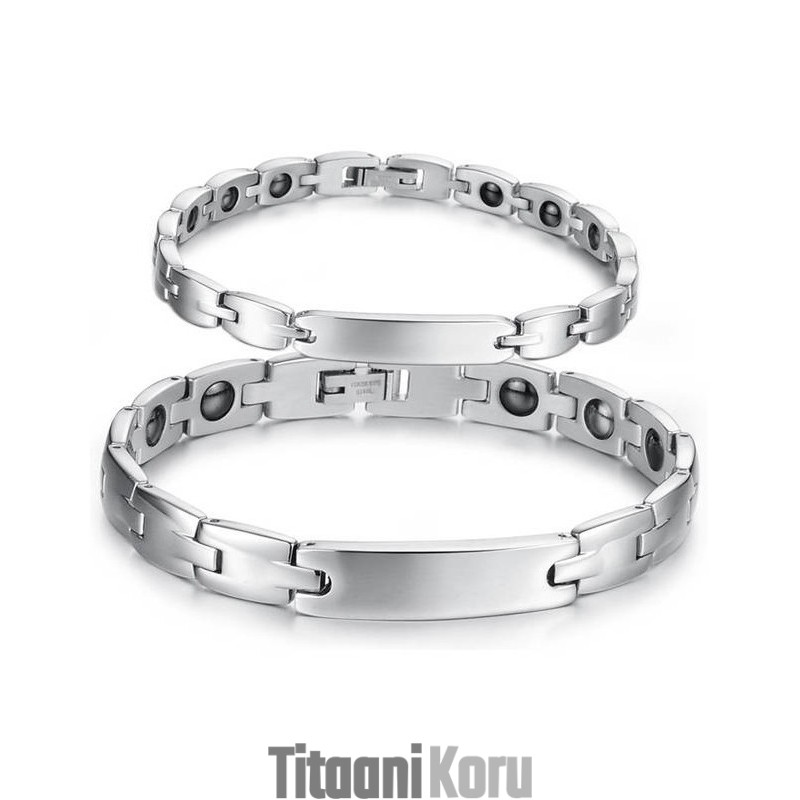 Myy Hyvin Kaikkialla Maailmassa Terveys Titanium Lodestone -Rannekoru Ystäville