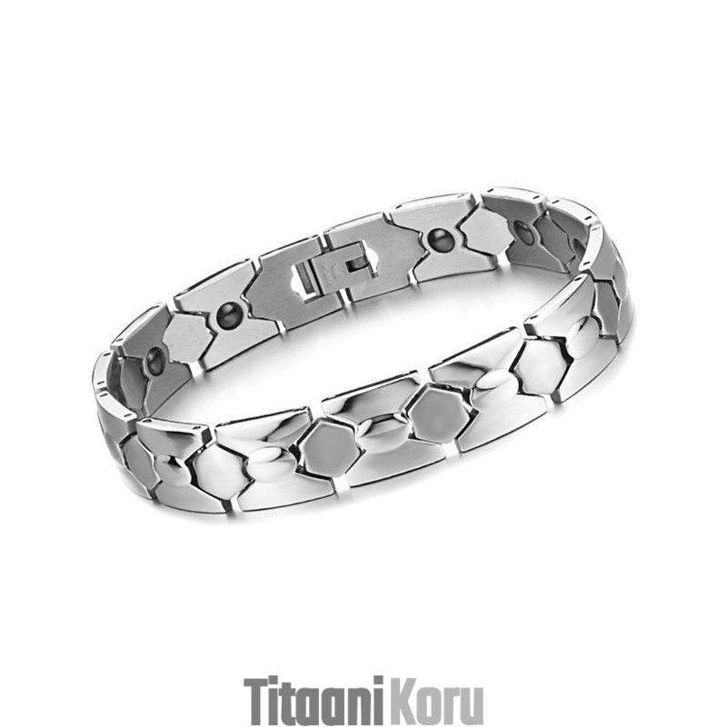 Luotettava Suorituskykyinen Miesten Väsymystä Ehkäisevä Titaaninen Magneettirannekoru