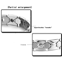 Luotettava Suorituskykyinen Miesten Väsymystä Ehkäisevä Titaaninen Magneettirannekoru