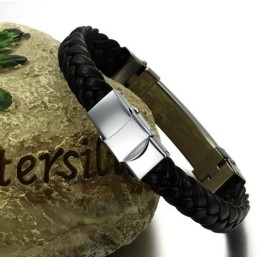 Luotettavan Laadukas Klassinen Titaaninen Nahkaranneke