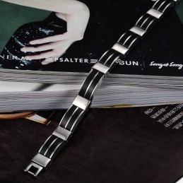 Luotettava Maine Miehille Tarkoitettu Ytimekäs Titaaninen Silikonirannekoru