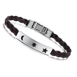 Kestävä Käytössä Oleva Titaaninen Nahkaranneke