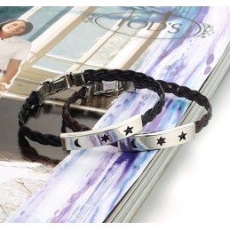 Kestävä Käytössä Oleva Titaaninen Nahkaranneke