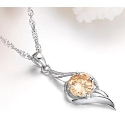 Laadun Ja Määrän Taattu Naisten Platinapäällysteinen Titaanikaulakoru Timanteilla