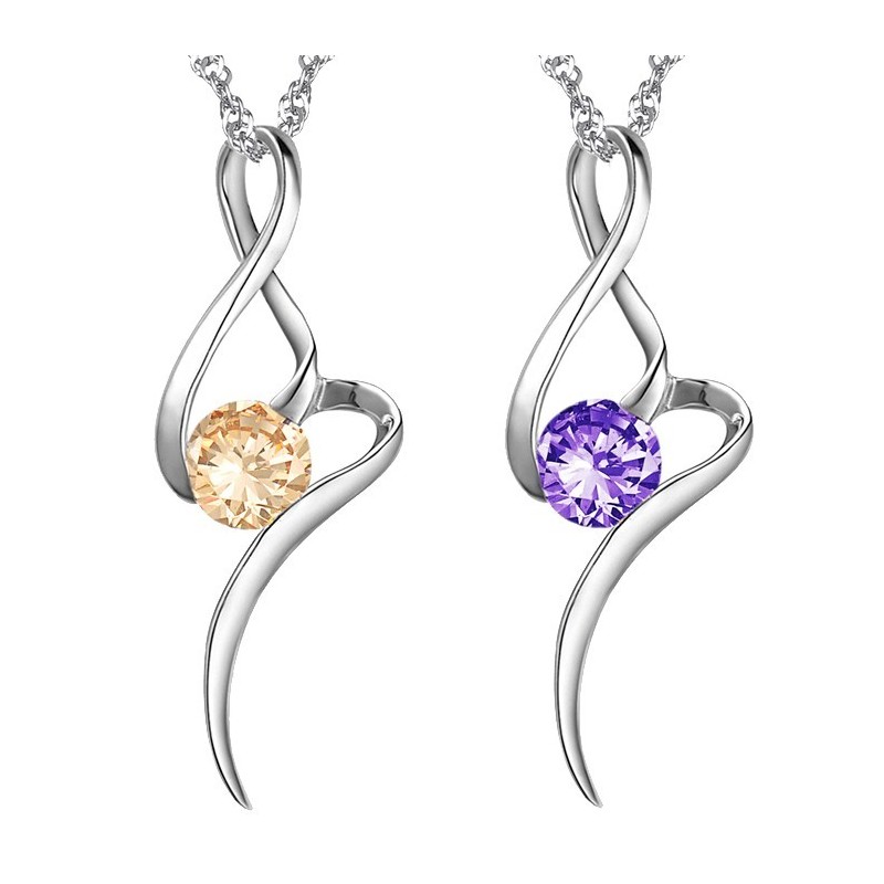 Myy Hyvin Kaikkialla Maailmassa Naisten Violetti Platinapäällysteinen Titaanikaulakoru Timanteilla Myy Hyvin Kaikkialla Maailmassa Naisten Violetti Platinapäällysteinen Titaanikaulakoru Timanteilla