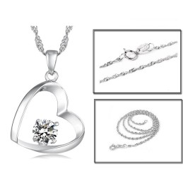 Korkealaatuinen Naisten Platinapäällysteinen Titaanikaulakoru