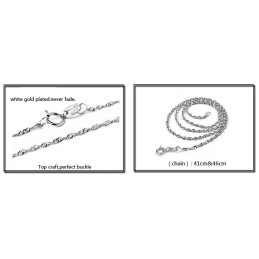 Laadukkaan Naisen Kultaseni Platinapäällysteinen Titaanikaulakoru