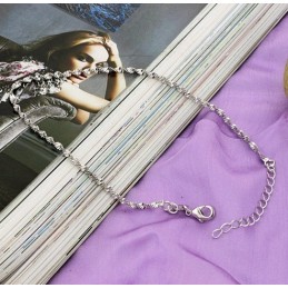 Maailmanlaajuisesti Tunnettu Naisten Platinapäällysteinen Titaani-Nilkkarengas