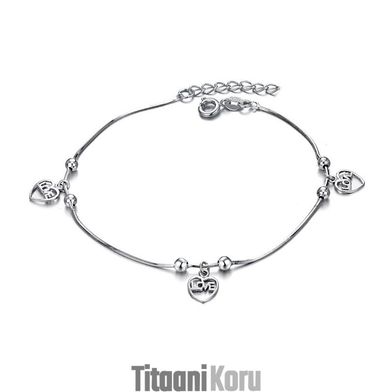 Laaja Valikoima Naisten Platinapäällysteistä Titaanista Valmistettu Nilkkarengas