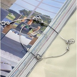 Laaja Valikoima Naisten Platinapäällysteistä Titaanista Valmistettu Nilkkarengas