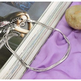 Vakaalaatuinen Naisten Käärmeen Platinapäällysteinen Titaani-Nilkkarengas