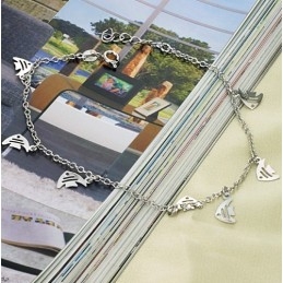 Laaja Valikoima Naisten Fileemuotoisia Platinapäällysteisiä Titaani-Nilkkarenkaita