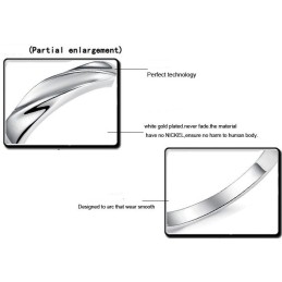 Korkealaatuinen Ytimekäs Platinapinnoitettu Titaanirengas Rakastavaisille