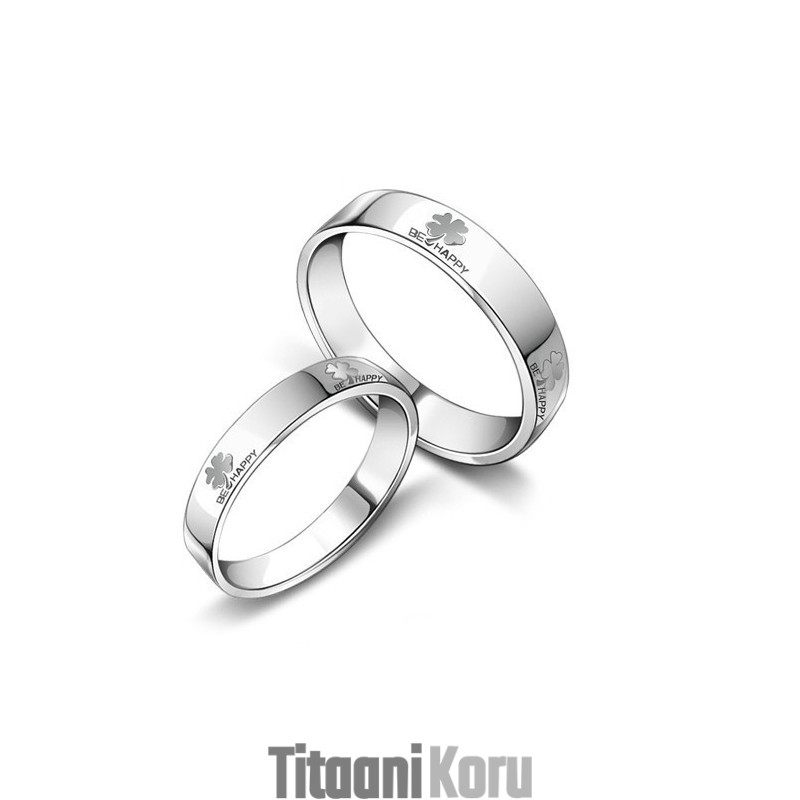 Tunnettu Hienolaatuisesta Apilanmuotoisesta Platinapäällysteisestä Titaanisormuksesta Rakastavaisille Tunnettu Hienolaatuisesta Apilanmuotoisesta Platinapäällysteisestä Titaanisormuksesta Rakastavaisille