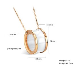 Laadun Ja Määrän Varmistettu Volframikeraaminen Kaulakoru