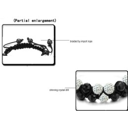 Korkealaatuinen Naisten Pallonmuotoinen Kristallirannekoru