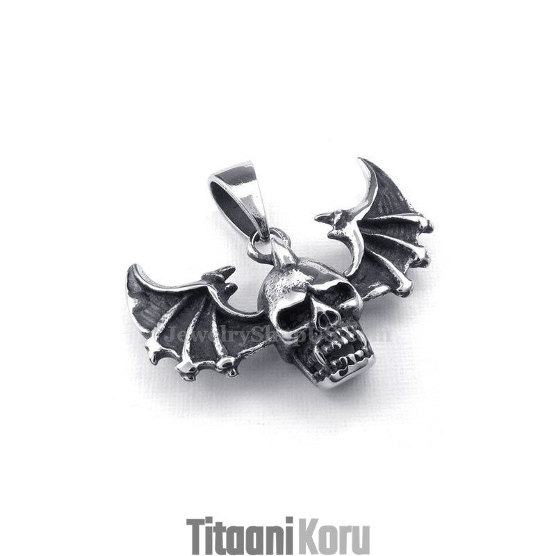 Wings Titanium Skull -Riipuskaulakoru (Vapaa Ketju) Wings Titanium Skull -Riipuskaulakoru (Vapaa Ketju)