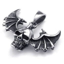 Wings Titanium Skull -Riipuskaulakoru (Vapaa Ketju)