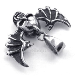 Wings Titanium Skull -Riipuskaulakoru (Vapaa Ketju)