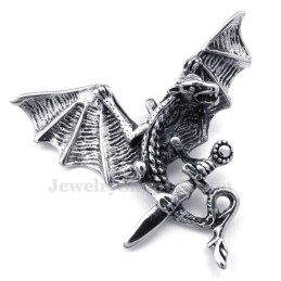 Hieno Titaaninen Pterosaurusriipuskaulakoru (Vapaa Ketju)