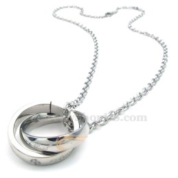 Pariskunnat Titaanista Lukittuva Piiri Riipuskaulakoru (Ilmainen Ketju) (Yksi Pari)
