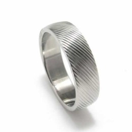 Ristijyväinen 6 Mm Titaanisormus