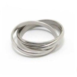Kolme Ympyrää 8 Mm Titaanisormus
