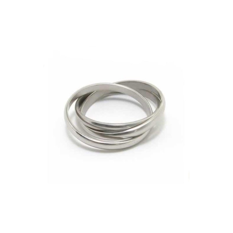 Kolme Ympyrää 8 Mm Titaanisormus