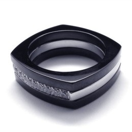 8 Mm:N Timantti-Unisex-Titaanisormus