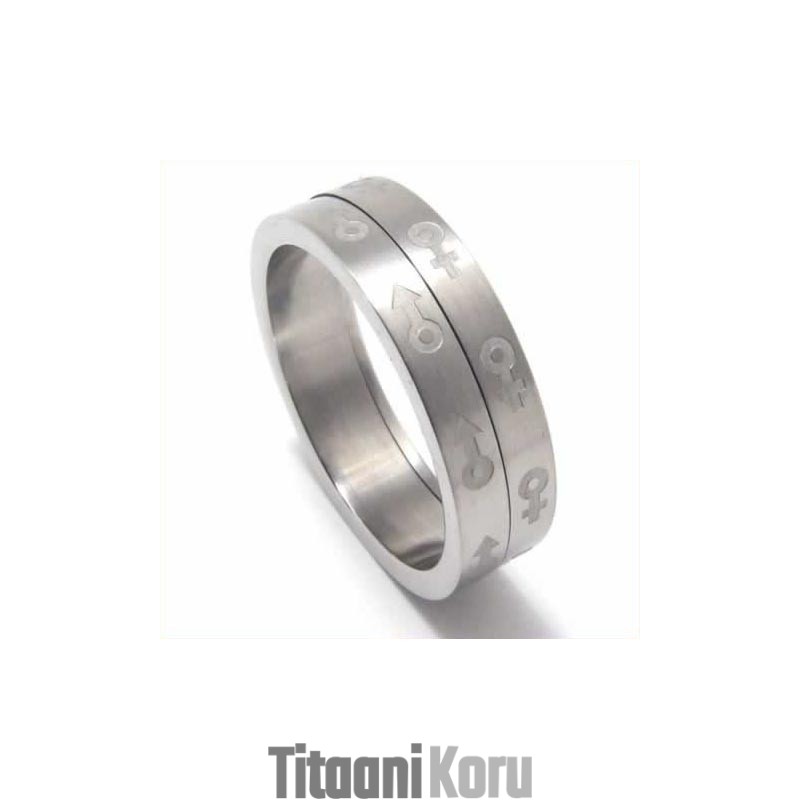 Sex Symbol 6 Mm Titaanisormus Sex Symbol 6 Mm Titaanisormus