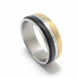 Kolme Ympyrää 8 Mm Titaanisormus