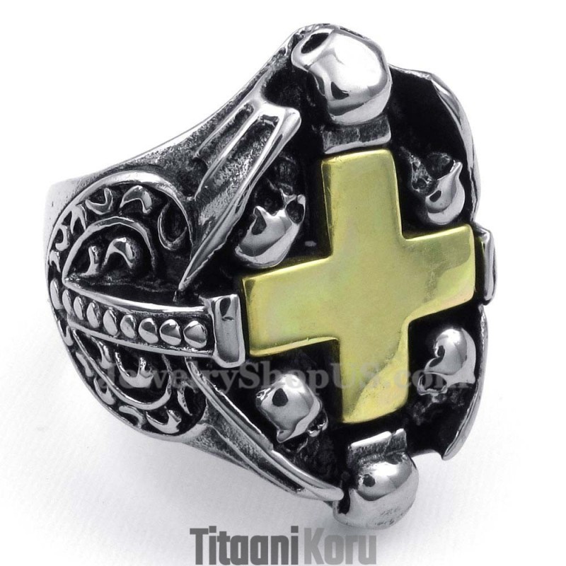 Titaaninen Pääkalloristisormus