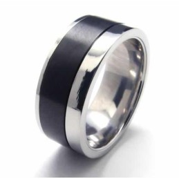 Miesten 8 Mm Musta Titaanisormus